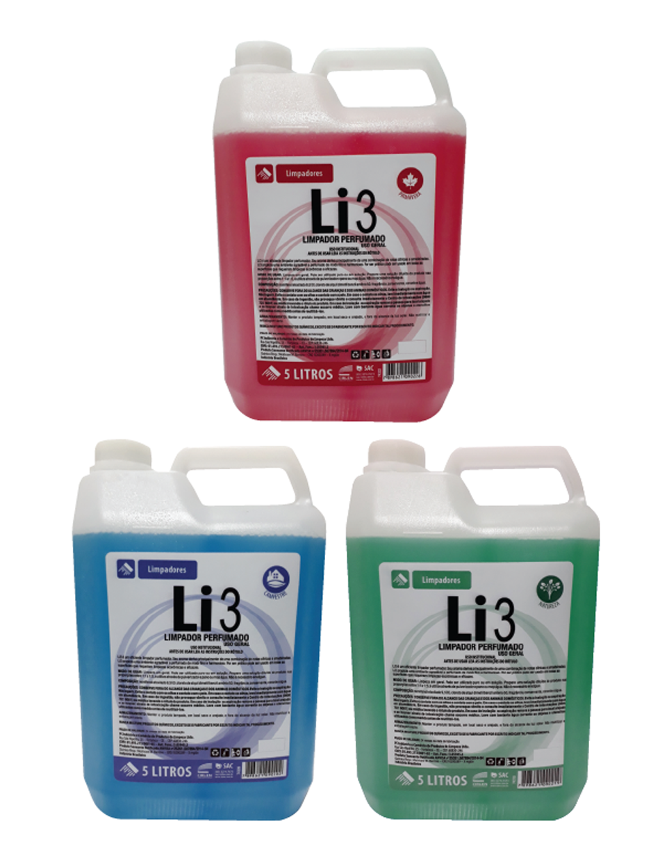 Li3 | Limpador Perfumado USO GERAL – 5 Litros